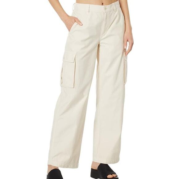 Madewell Low Slung Cargo Straight Leg Boho Trendy Pants US Women's 27 New